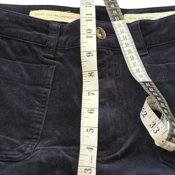 pilcro Corduroy Utility Pants Trousers, Black Patchwork Style, Casual Everyday - Picture 7 of 13